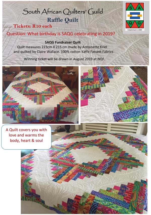 South African Quilters’ Guild Raffle Quilt 2019